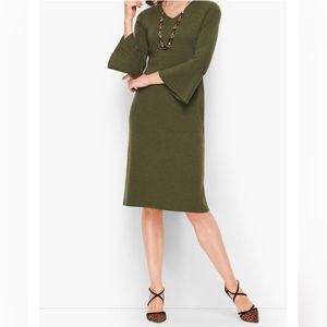 Talbots Marino Wool Flounce sleeve dress Medium